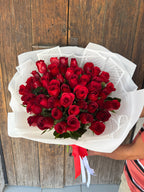 Bouquet 50 rosas rojas