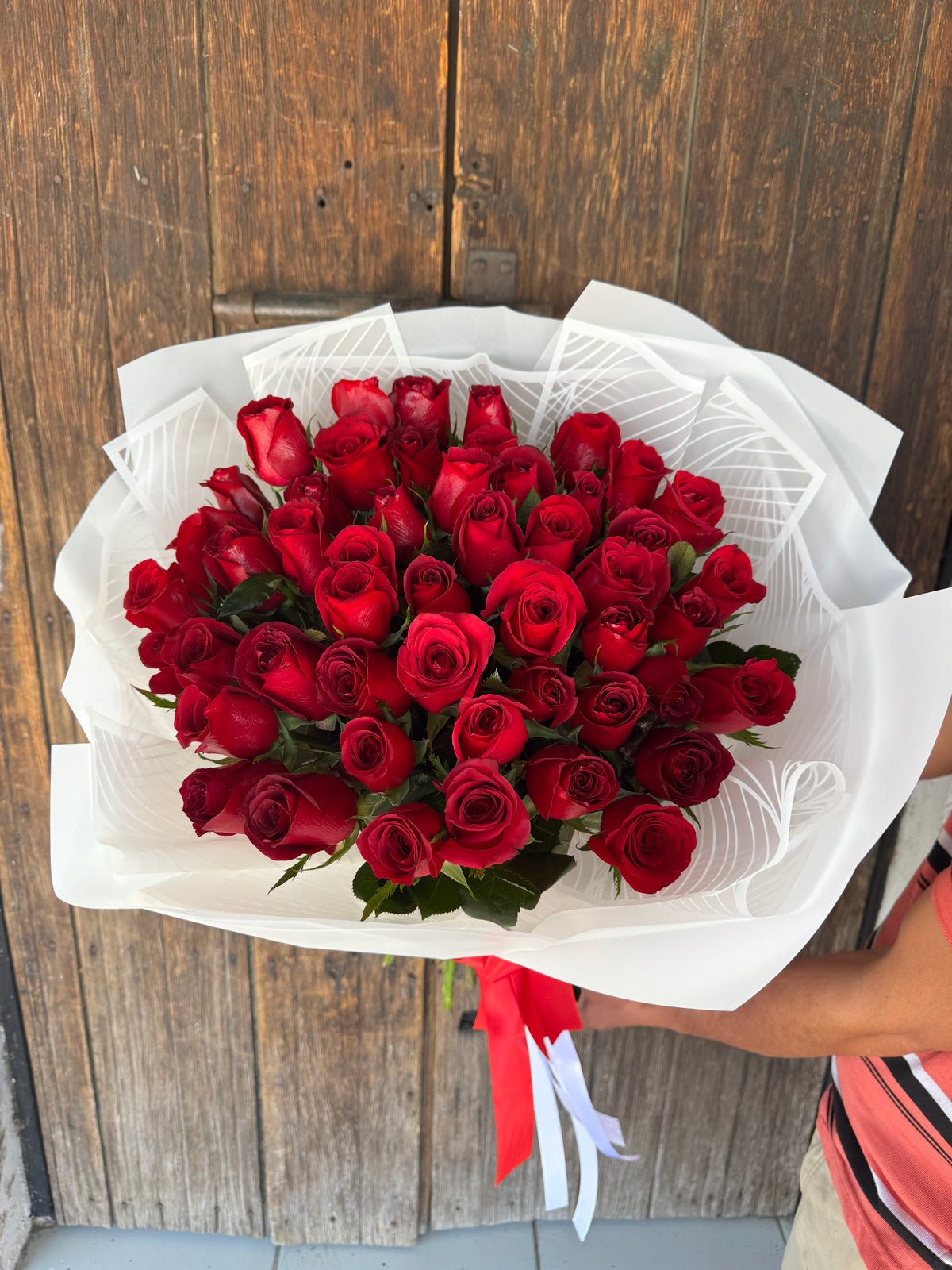 Bouquet 50 rosas rojas