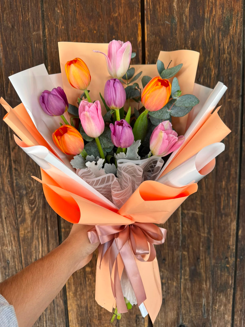 Bouquet 10 tulipanes
