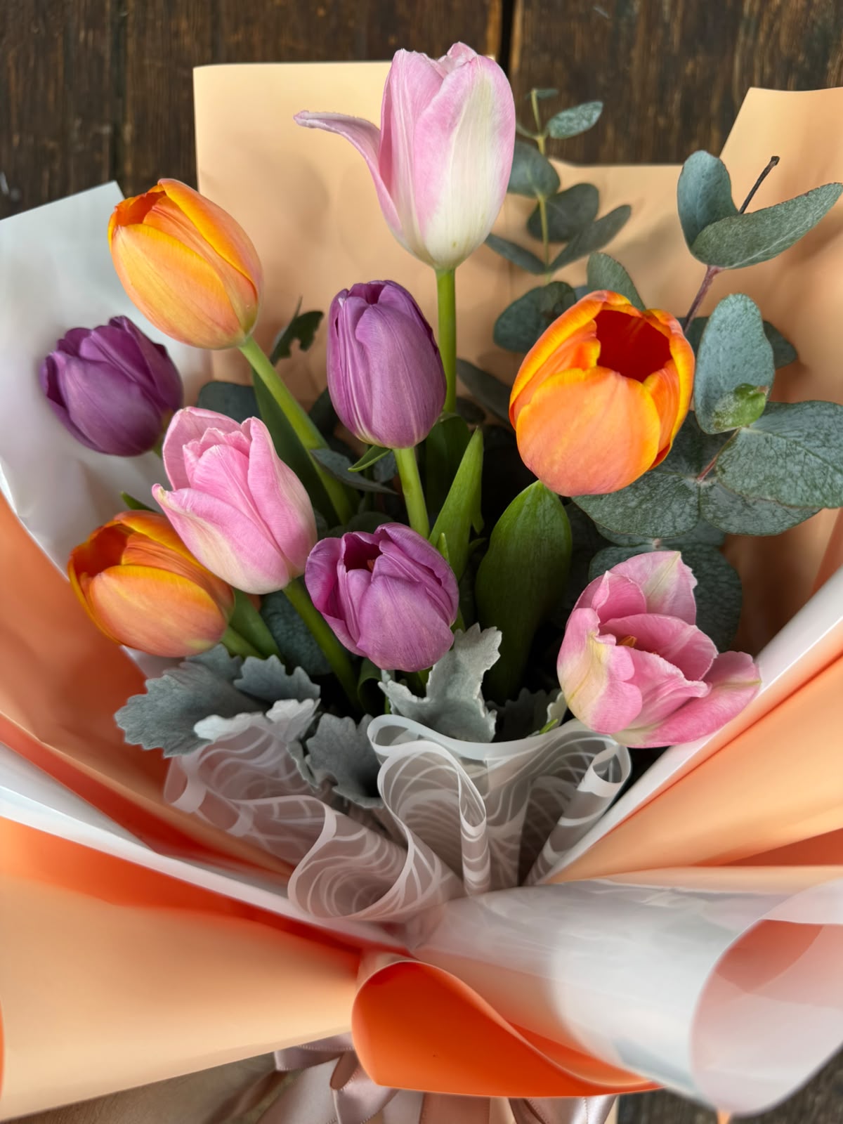 Bouquet 10 tulipanes