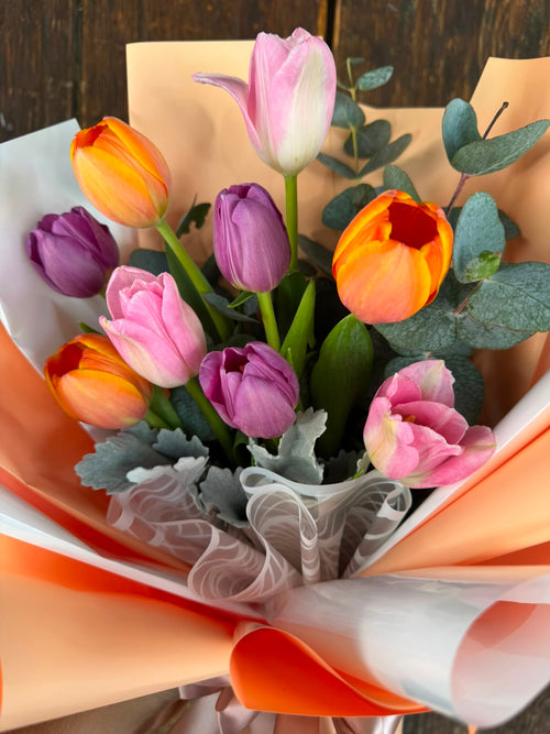 Bouquet 10 tulipanes